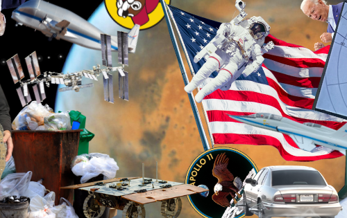 Digital collage of images from the story.