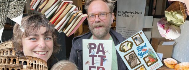 A banner image with elements from the story.